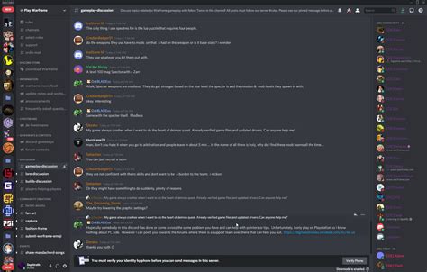 Warframe Discord Layout Options