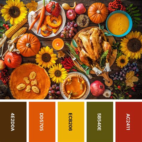 Warm And Inviting Thanksgiving Color Palette