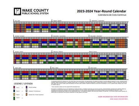 WCPSS Calendar Structure