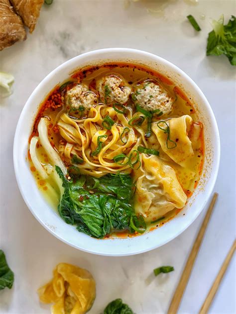 Wonton Noodles, a classic Cantonese dish