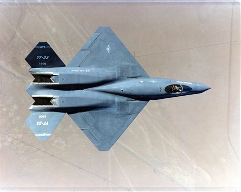 YF-23 Fighter Jet in flight