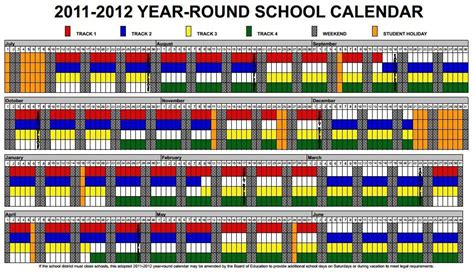 Year-Round School Calendar 2