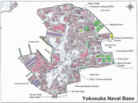 Yokosuka Navy Base Map