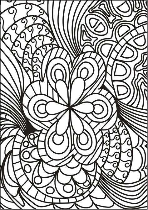 Abstract Art Adult Coloring Pages