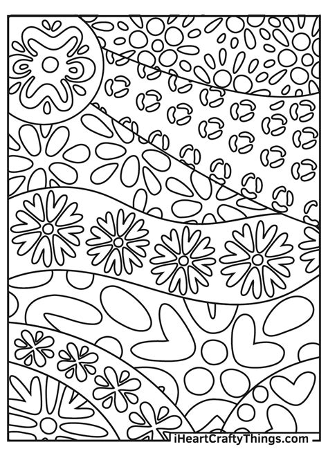 Abstract Coloring Prints