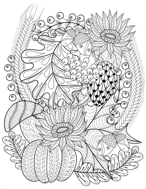 Abstract Fall Coloring Pages