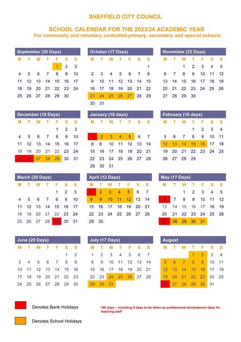 Academic Calendar Dates