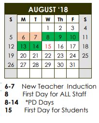 Academic Calendar Directions