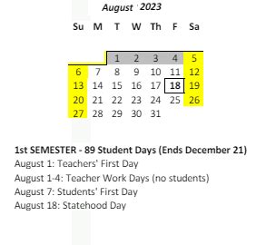 Academic Calendar Innovation