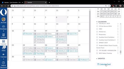 Outlook Calendar for Academic Purposes