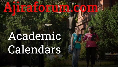 Registration Dates Academic Calendar