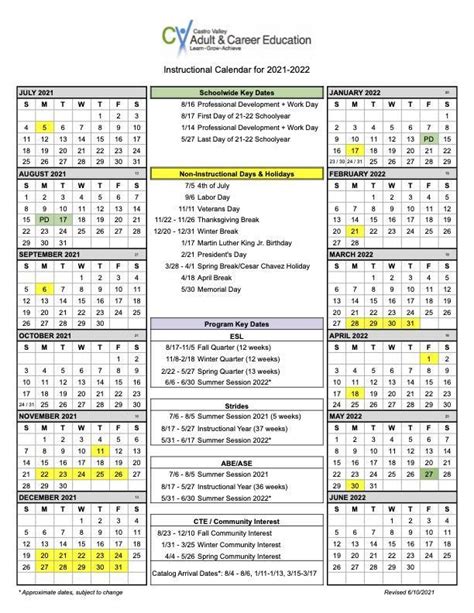 Academic Calendar SFSU