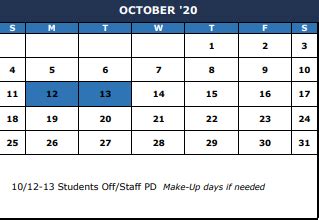 Academic Dates