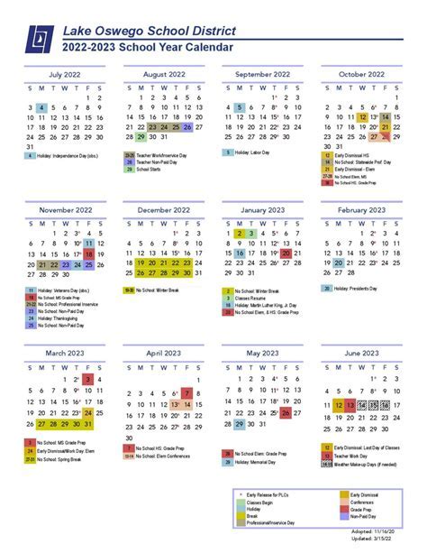 Academic Calendar Dates