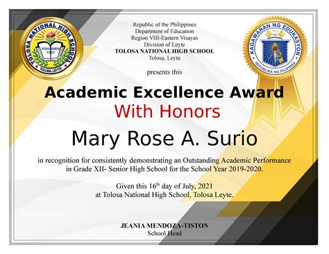 Academic Excellence Awards