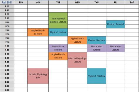 Academic Calendar Planning