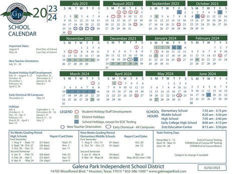 Using the Saddleback District School Calendar for Academic Planning