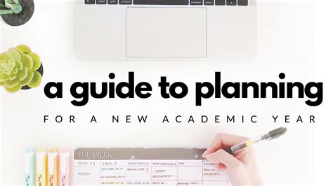 Academic Year Planning