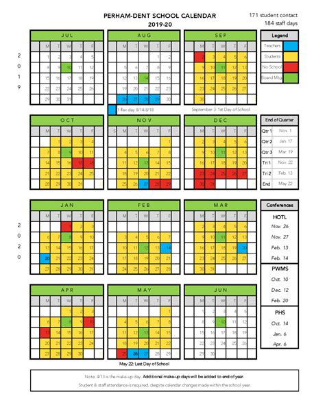 Academy District 20 Calendar Time Management