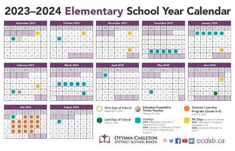 Academy Elementary School Calendar Image 2