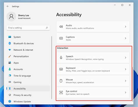 Accessibility Features