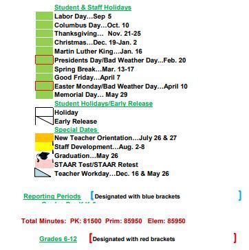 Accessing Pleasanton Elementary School Calendar