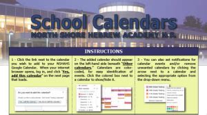 Accessing School Calendar