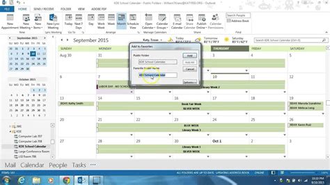 Accessing the Calendar