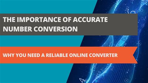 Accurate conversion matters