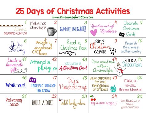 Activity-Based Advent Calendars