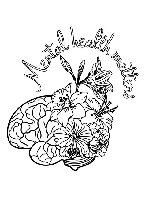 Adult Coloring Pages for Mental Health and Wellness