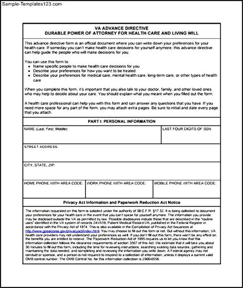 Advance Directive Form