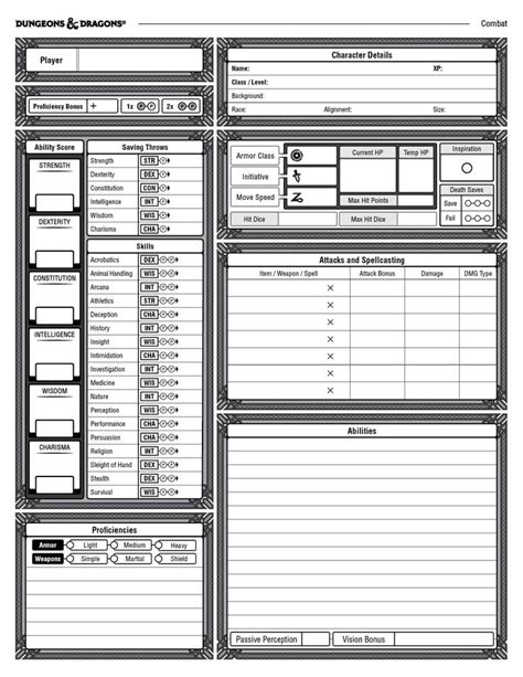 Advanced Features of DND Sheets