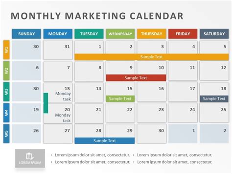 Advertising Calendar Template