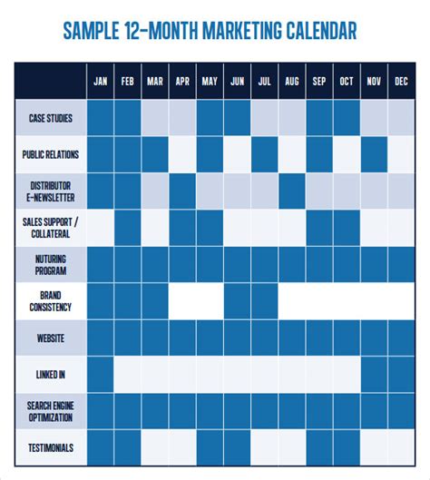 Advertising Schedule Template