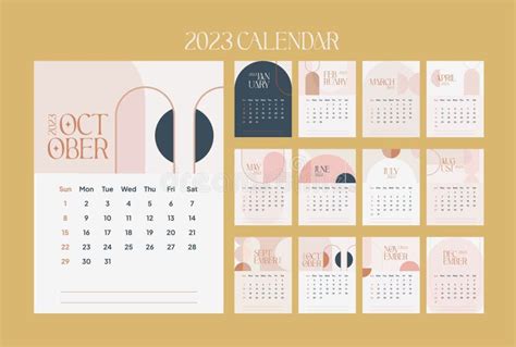 Aesthetic calendar design ideas