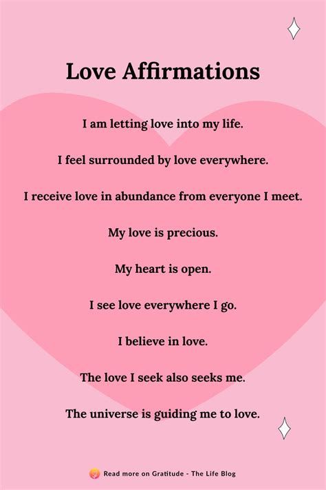 Affirmations for relationships