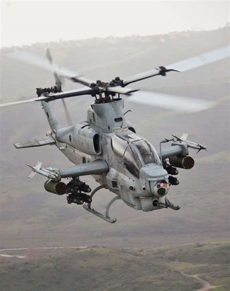 AH-1Z Viper helicopter in flight