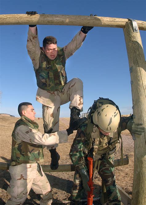 Air Force Buddies Supporting Each Other