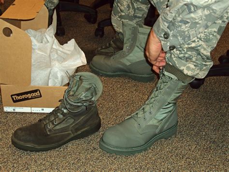 Air Force combat boots in action