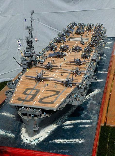 Aircraft carrier model