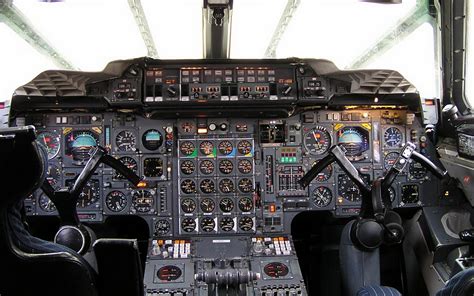 Airplane cockpit