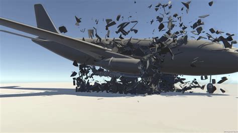 Airplane crash physics