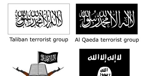 Al Qaeda Flag Similarities and Differences