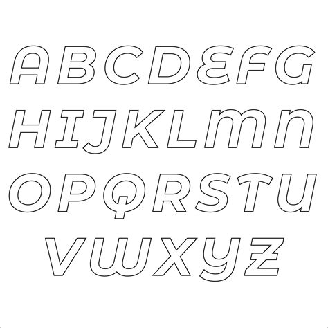 Alphabet stencils for decorative signs