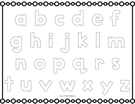 Alphabet Tracing Tips