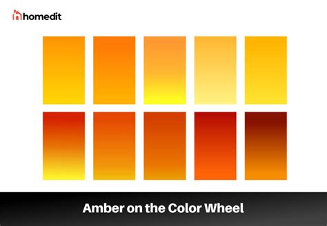 Amber Color Palette in Art and Design