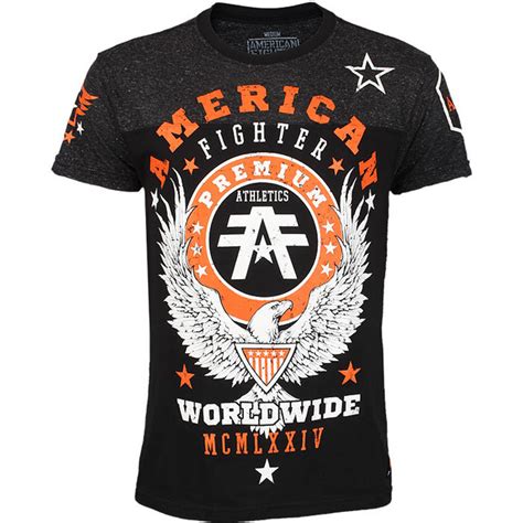 American Fighter Tee with distressed denim and leather jacket