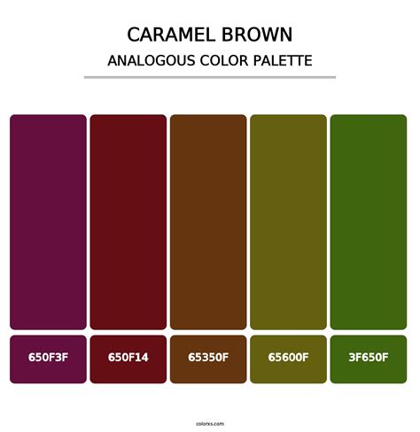 Analogous Caramel Color Palette