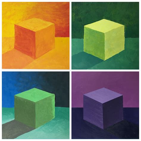 Analogous Color Cube Palette Example